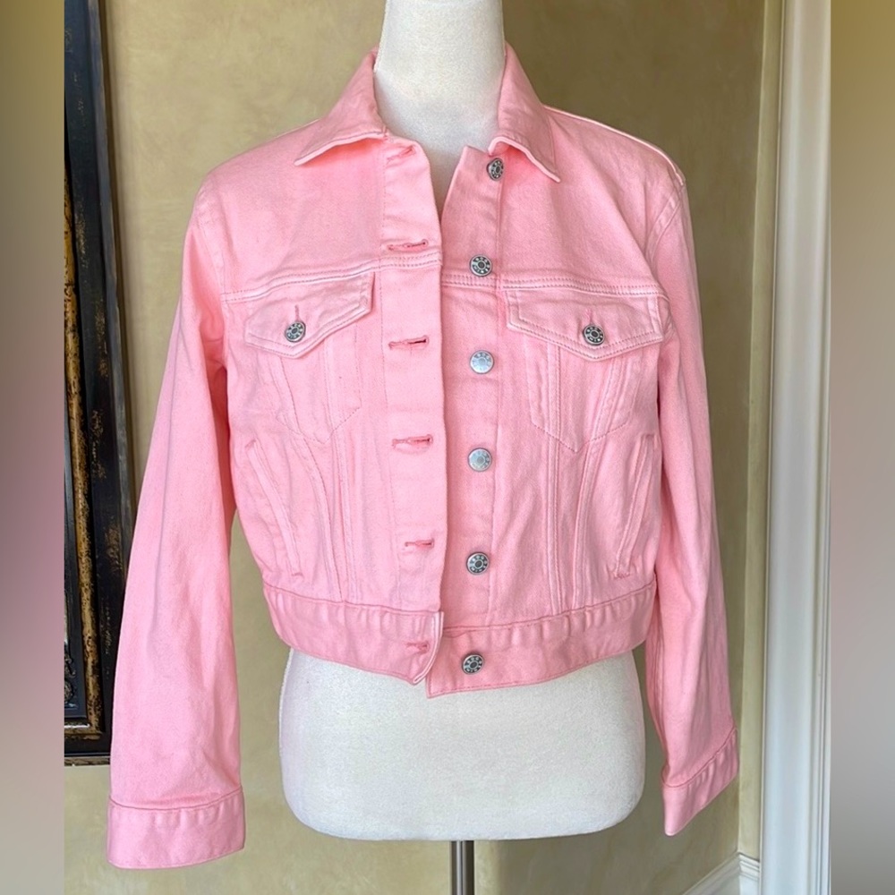 BDG by Urban Outfitters Blush pink denim jacket - Picture 4 of 9